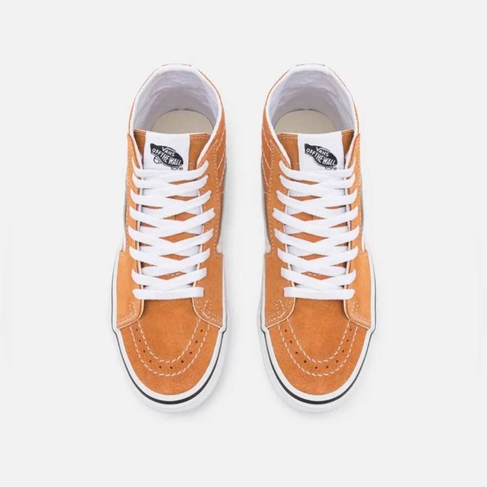 NWT VANS Sk8 Hi Shoe-Golden Brown/True White no box 8 1/2 - Picture 6 of 10